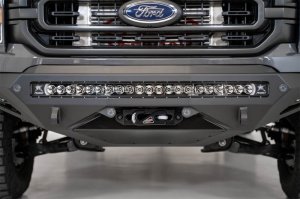 Ford F-150 Front Bumper - Addictive Desert Designs - Stealth Fighter Winch - Hammer Black - 2021 Ford F-150 Front Bumper - Addictive Desert Designs - Stealth Fighter Winch - Hammer Black - 2021